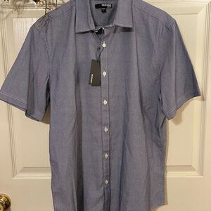 Murano Blue Casual Button Down Shirt